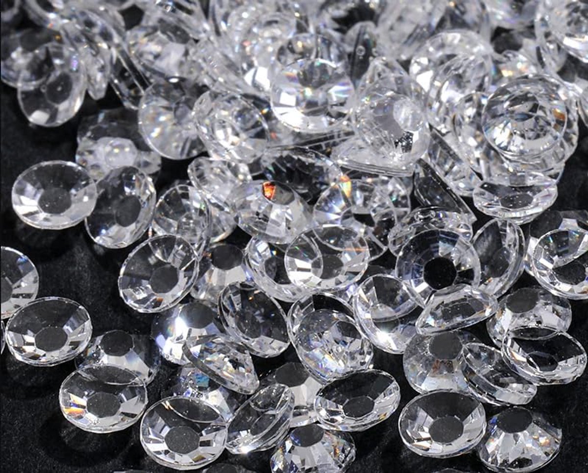 SS30 6 mm Rhinestones Round Crystals for Nails DIY Decoration Clothes Phone Cases Shoes Bags Transparent 1000 Pieces - ShopVlot