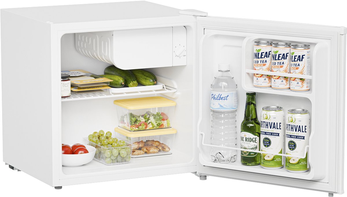 KitchenBrothers Mini Koelkast - 43L - Kleine ijskast - Minibar - Vrijstaand - Frigo - Compact - Wit