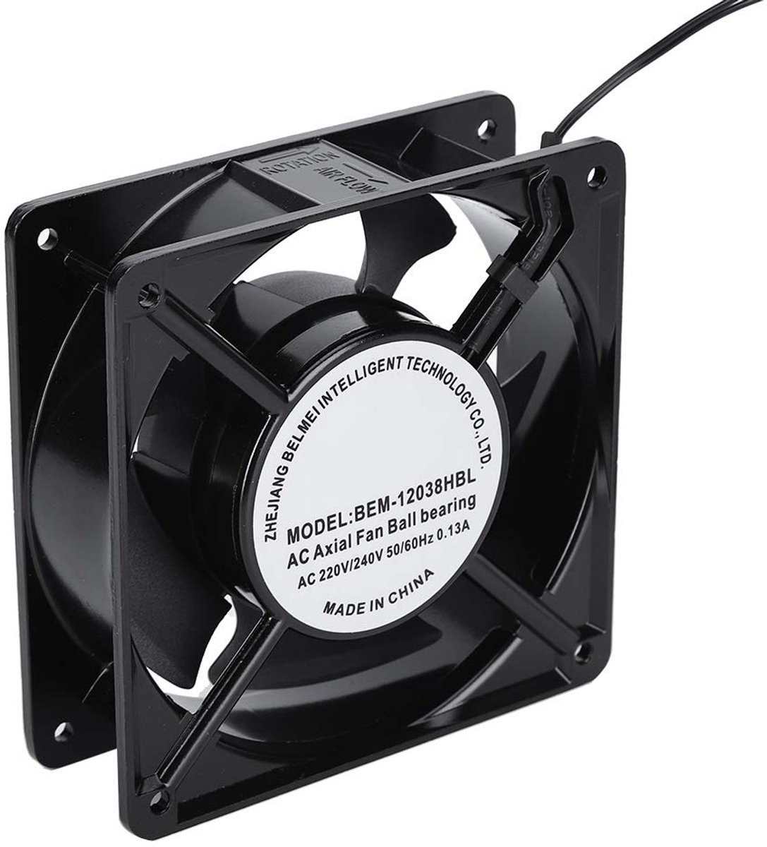 SnelShoppen - Kleine Lasmachine Koelventilator 120x120x38mm Metaal Axiaal Ventilator 28W Koper Motor 2600RPM Hoge Snelheid Laag Geluid 82 CFM Voor Div