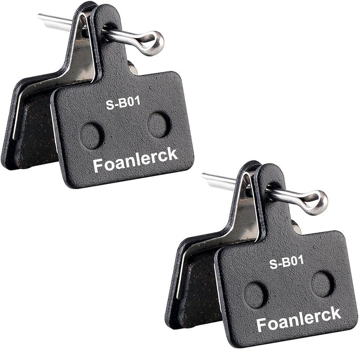 SnelShoppen - Fietsklepremmen Lange Levensduur Remblokken Voor Shimano B01S B03S B05S Organisch Hars Semi-Metaal 2 Paar