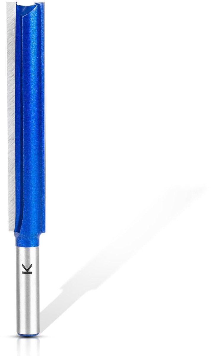 SnelShoppen - 1 Stuk Rechte Frees Cutter 8 mm Schacht, Extra Lange Groeffrees, Houtfrezen, Platte Cutter voor Hout, 76 mm Snijdiepte, Precisie Gereeds