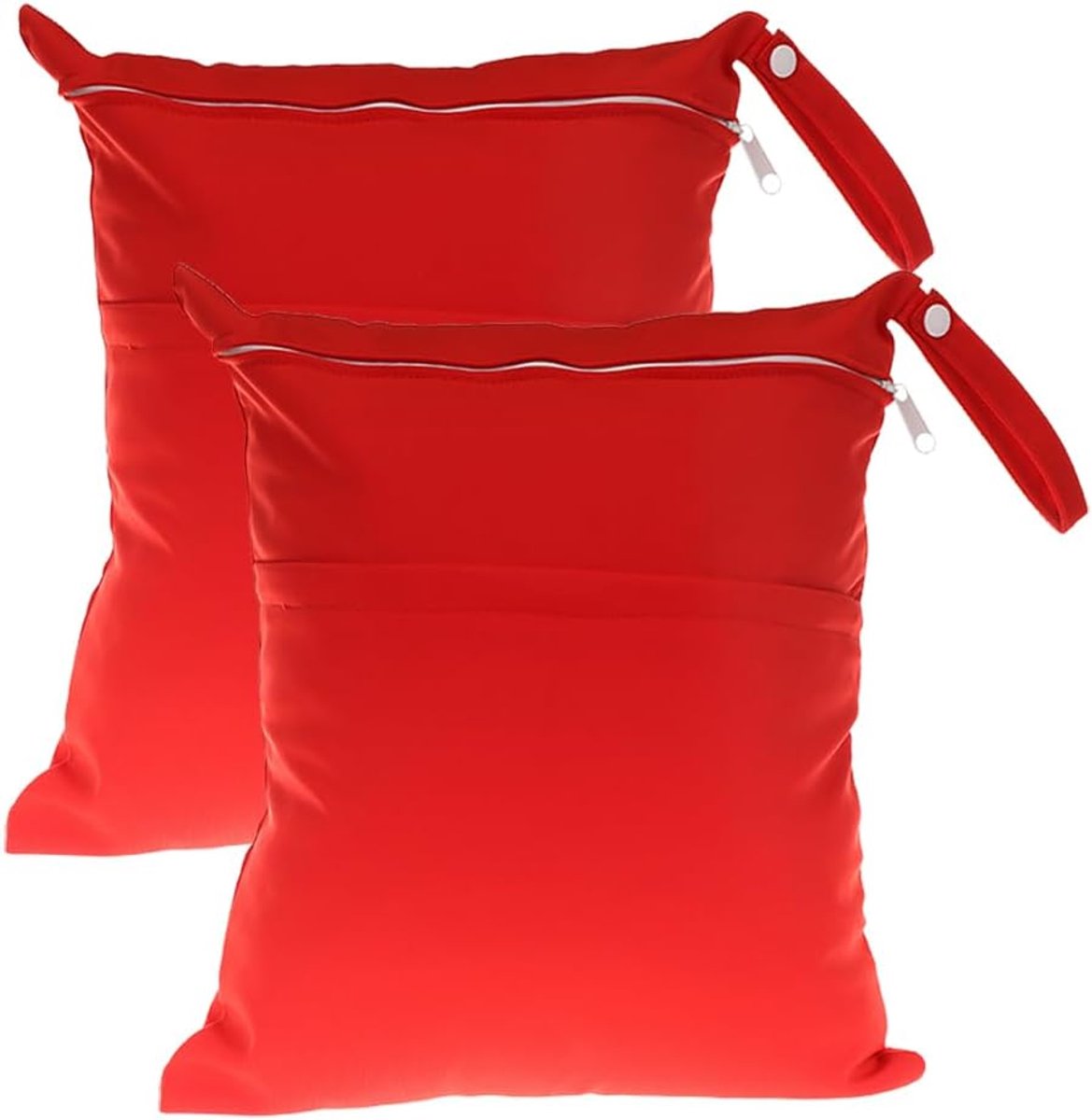 SnelShoppen - Wetbag Baby Luiertas Set van 2, 30 x 36 cm, Kleurrijke Dubbele Waterdichte Luiertas, Herbruikbare Wasbare Luiers Organiser, Grote Wet Ba