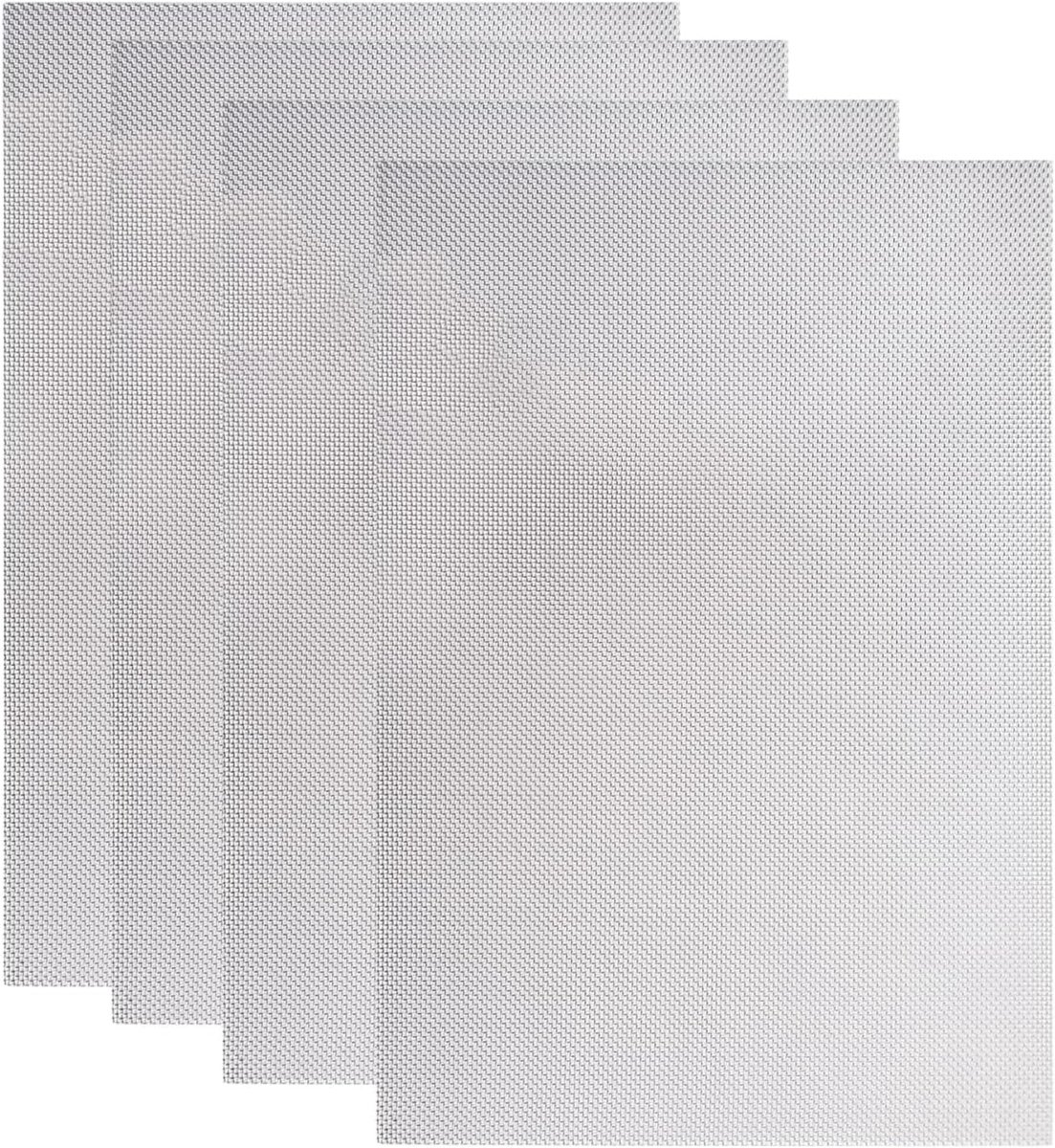 SnelShoppen - 2 Stuks Fijnmazig RVS Gaas 30 X 21 cm | 20 Mesh Rvs Draadgaas Voor Ventilatie, Filter, Insectenbescherming, Ongediertegaas