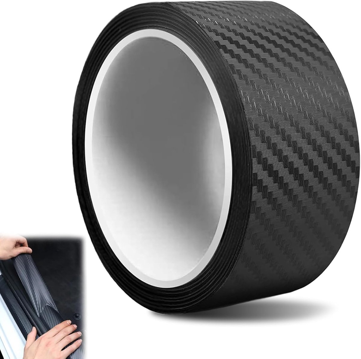 Carbon folie voor auto 3 cm x 5 m - zelfklevend - flexibel en duurzaam - ideaal voor autowrapping - ShopVlot