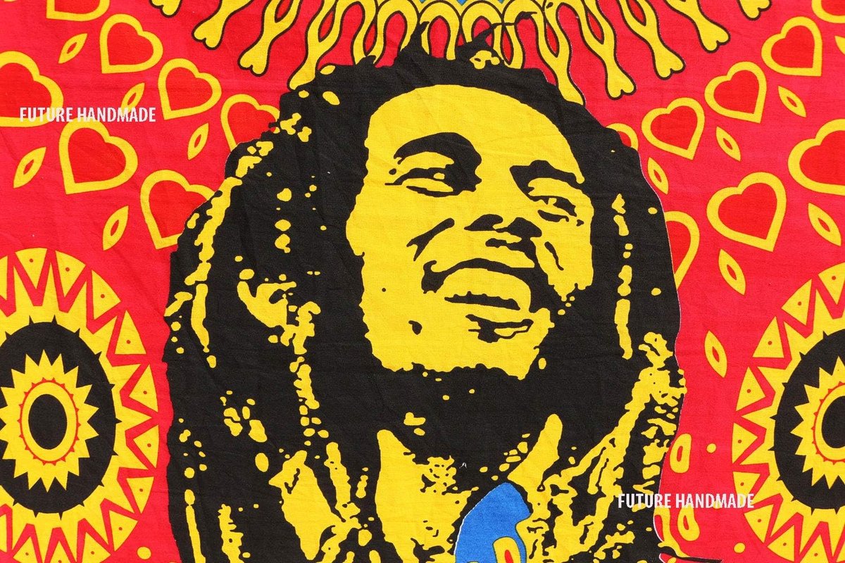 Handmade 76 x 102 cm Bob Marley Poster Tapestry Wandtapijt Meditatie Klein Tapijt Mooie Hippie Indiaas Klein Boho Tapestry Mandala Muur Opknoping Indiase Kunst Poster Tapijt (Ontwerp P3)