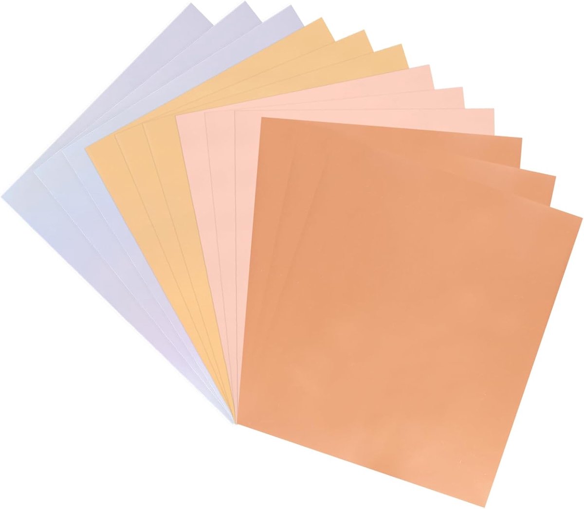 200 Pack Toner Reactive Folie, Deco Folie Transferbladen 21,6 cm x 27,9 cm A4 Heetfolie voor laserprinters voor scrapbooking, Heat Transfer Craft, Brons/Laser Goud/Laser Zilver/Roségoud