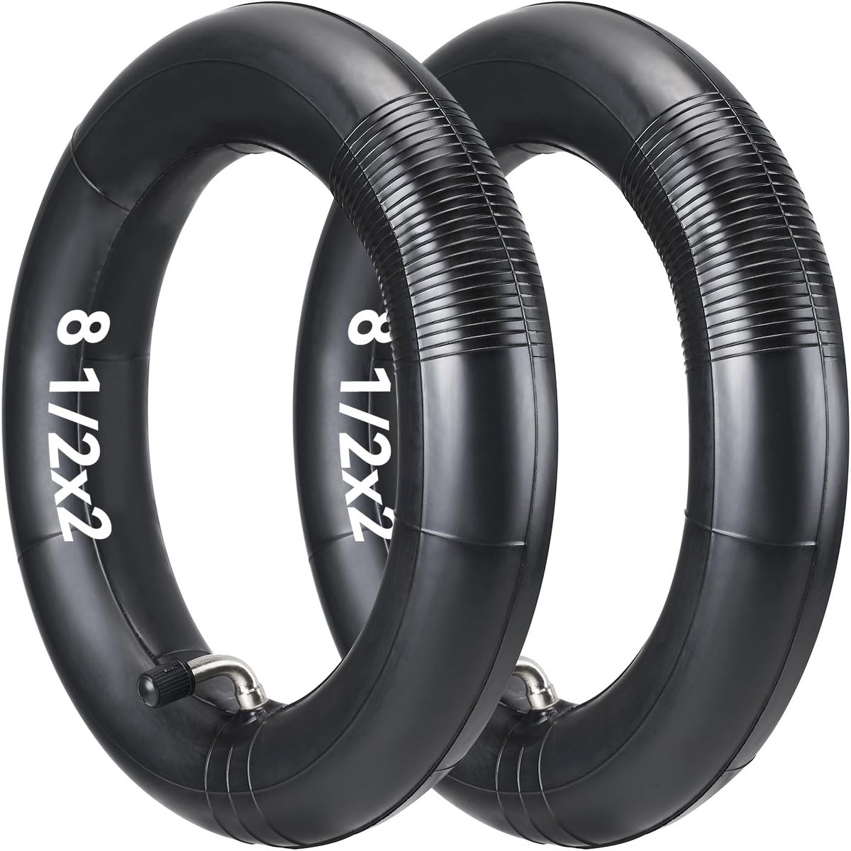 8 1/2 x 2 voor Elektrische Scooter, 90° Schuin Ventiel, 2 mm Dubbel Dik, Slijtvast, Schokabsorberend, Comfortabel, 8,5 Inch Binnenband voor Dualtron Mini Gotrax Gxl Zero 9 Vsett