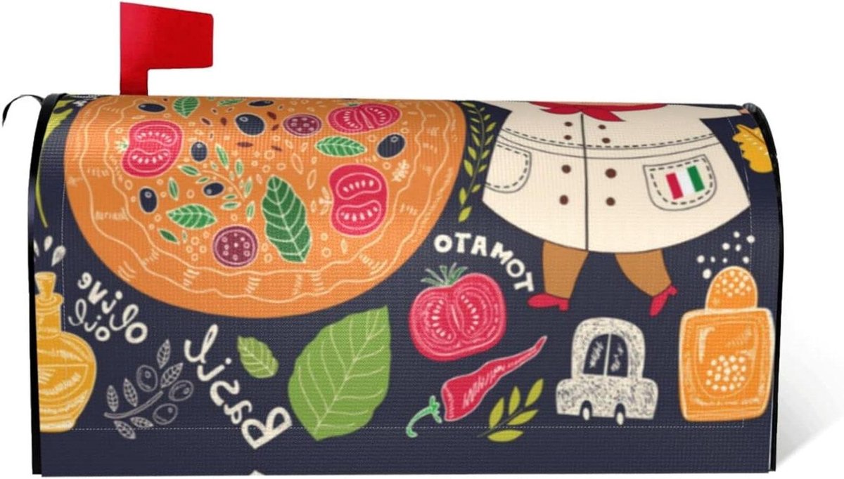 Brievenbus Cover - Brievenbus Decoratie - Brievenbus Versieren - Magnetische Bevestiging - Standaard Formaat - Zwart