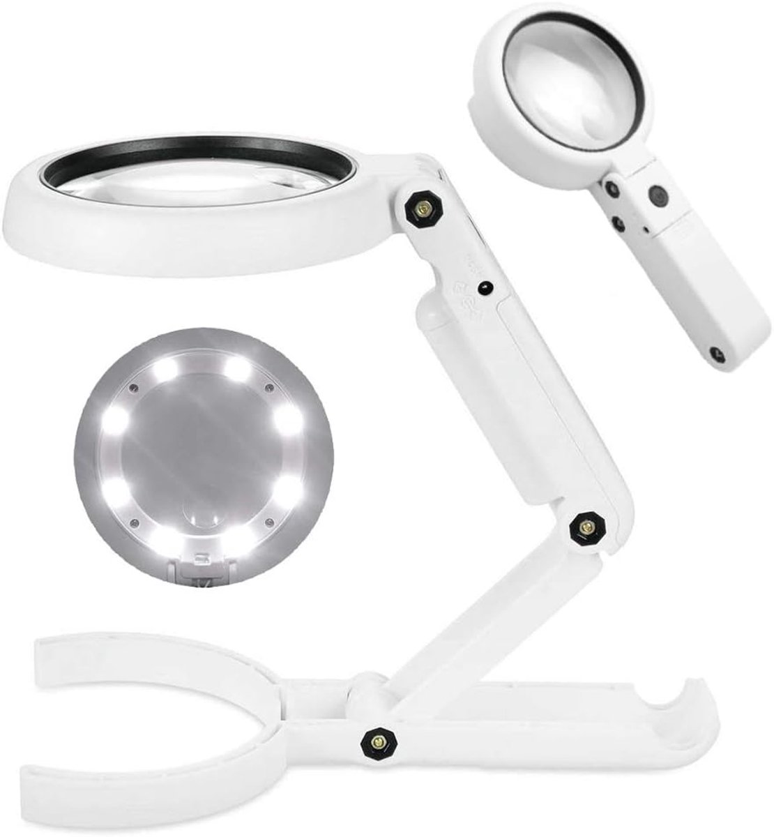 Handvergrootglas 5X 11X - Vouwbare Handgreep - LED Verlichting - Ideaal voor Lezen - ShopVlot