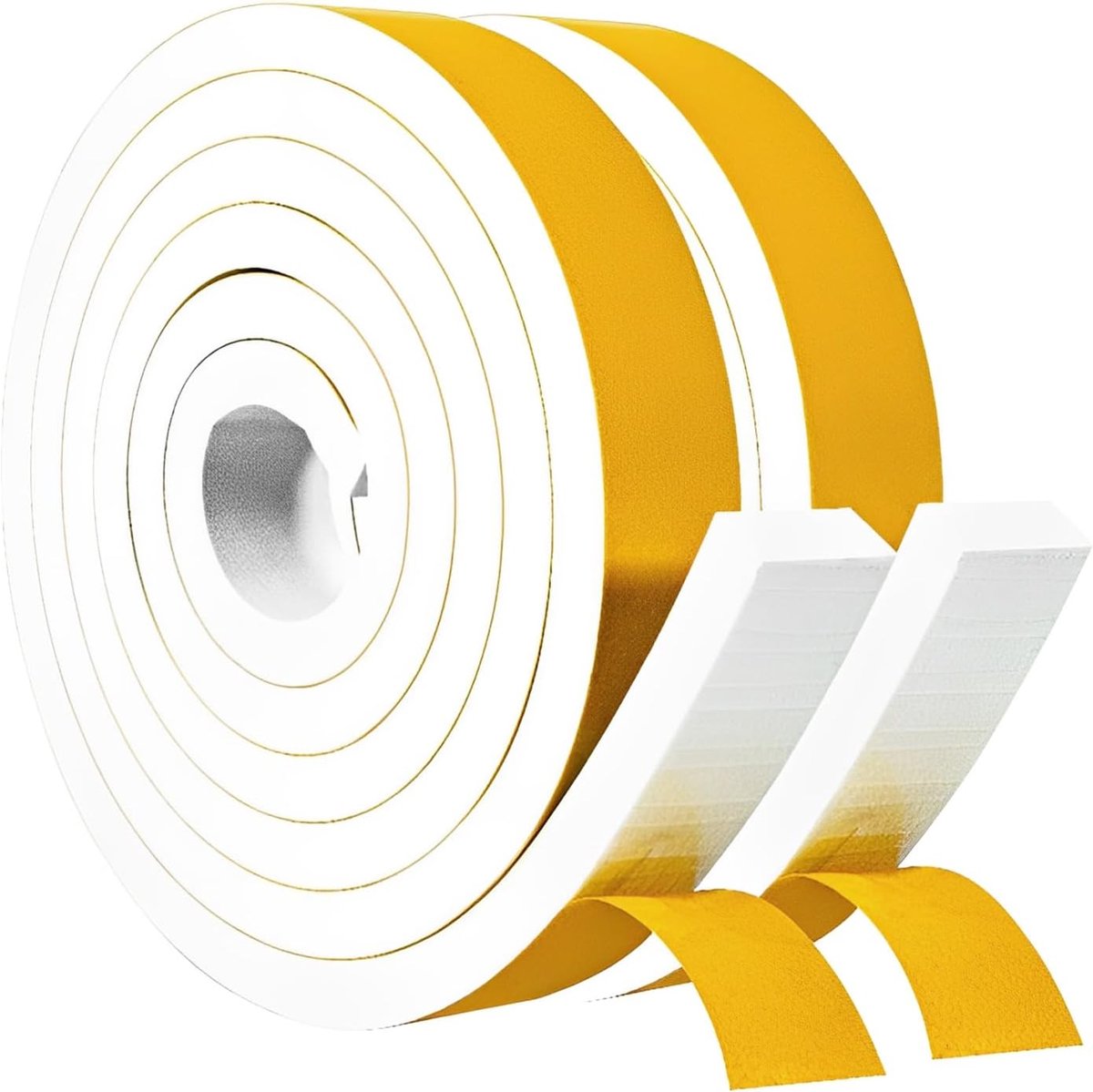 zelfklevend, rubberen afdichting deurdichting schuim kleefband afdichtingsband voor deuren ramen, rubber schuim afdichting geluidsisolatie botsing (25 mm (B) x 10 mm (D) / 4 m)