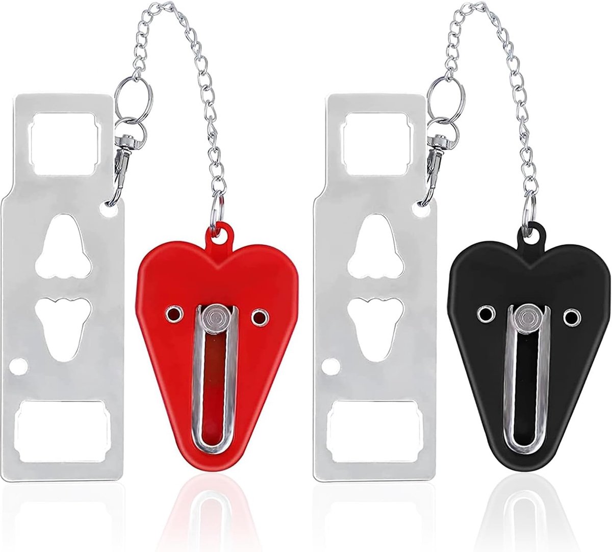 2Pack Portable Door Lock for Travel Essential，Hotel Door Locks for Travelers, Heavy Duty Safety Lock Door Stopper Protect Privacy and Security in Bedroom,Hotel