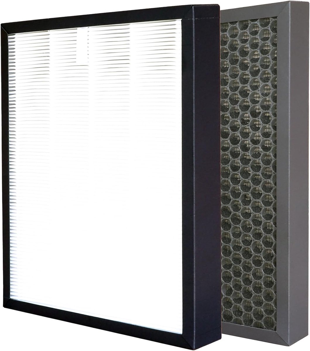 Filterset, compatibel met Honeywell HPA710WE luchtreiniger, onderdeelnummer HRF-Q710E HRF-L710E, vervanging True H13 HEPA-filter + actieve koolfilter