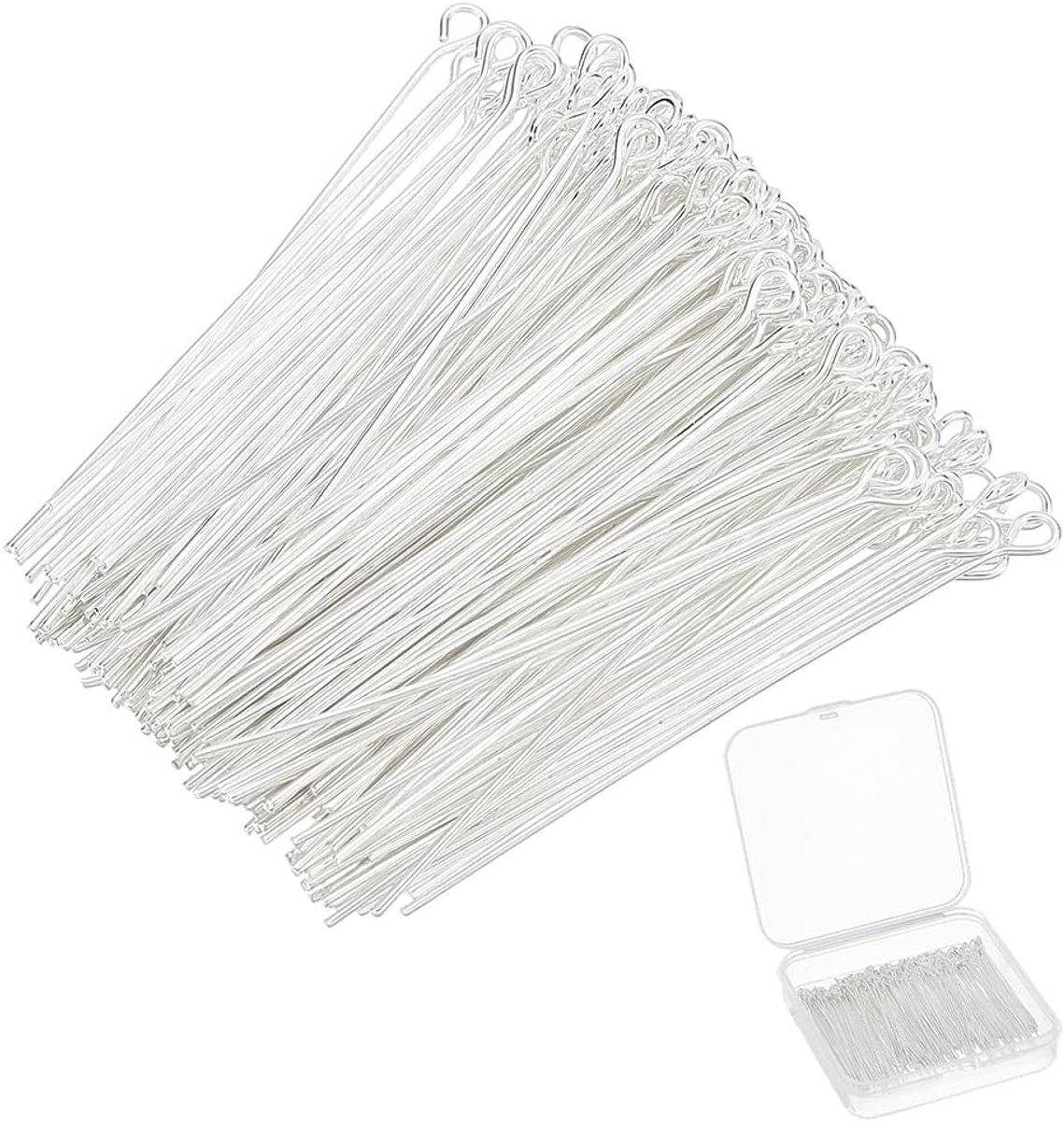 220 stuks koppennen 925 sterling zilver beklede messing platte kogelkop oogspelden sieradenpennen naalden 45 mm voor sieraden maken accessoires