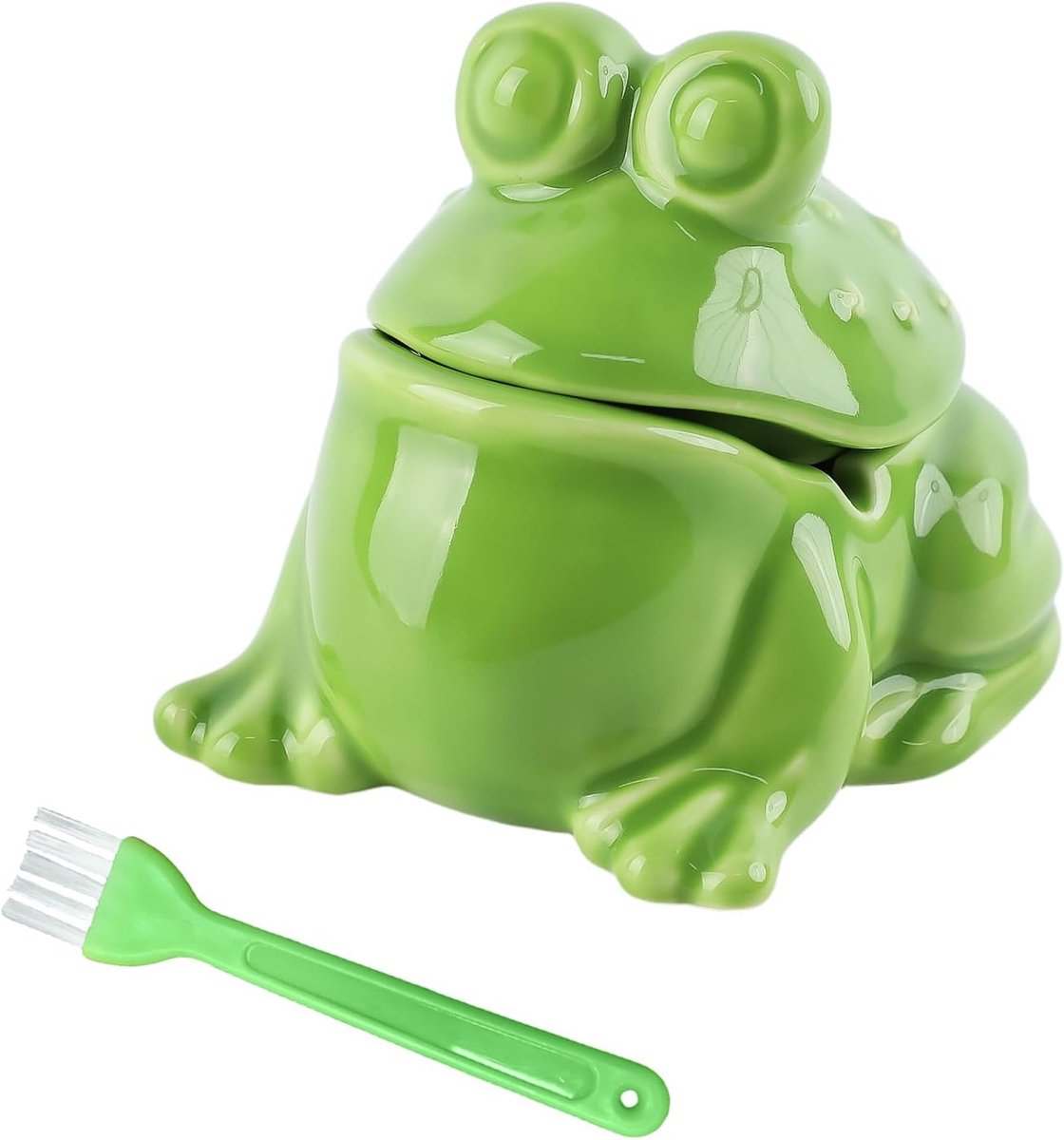 geurremmend, originele asbak, met reinigingsborstel, winddicht, geurbestendig en wasbaar, voor woonkamer, kantoor, tuin, balkon (groen)