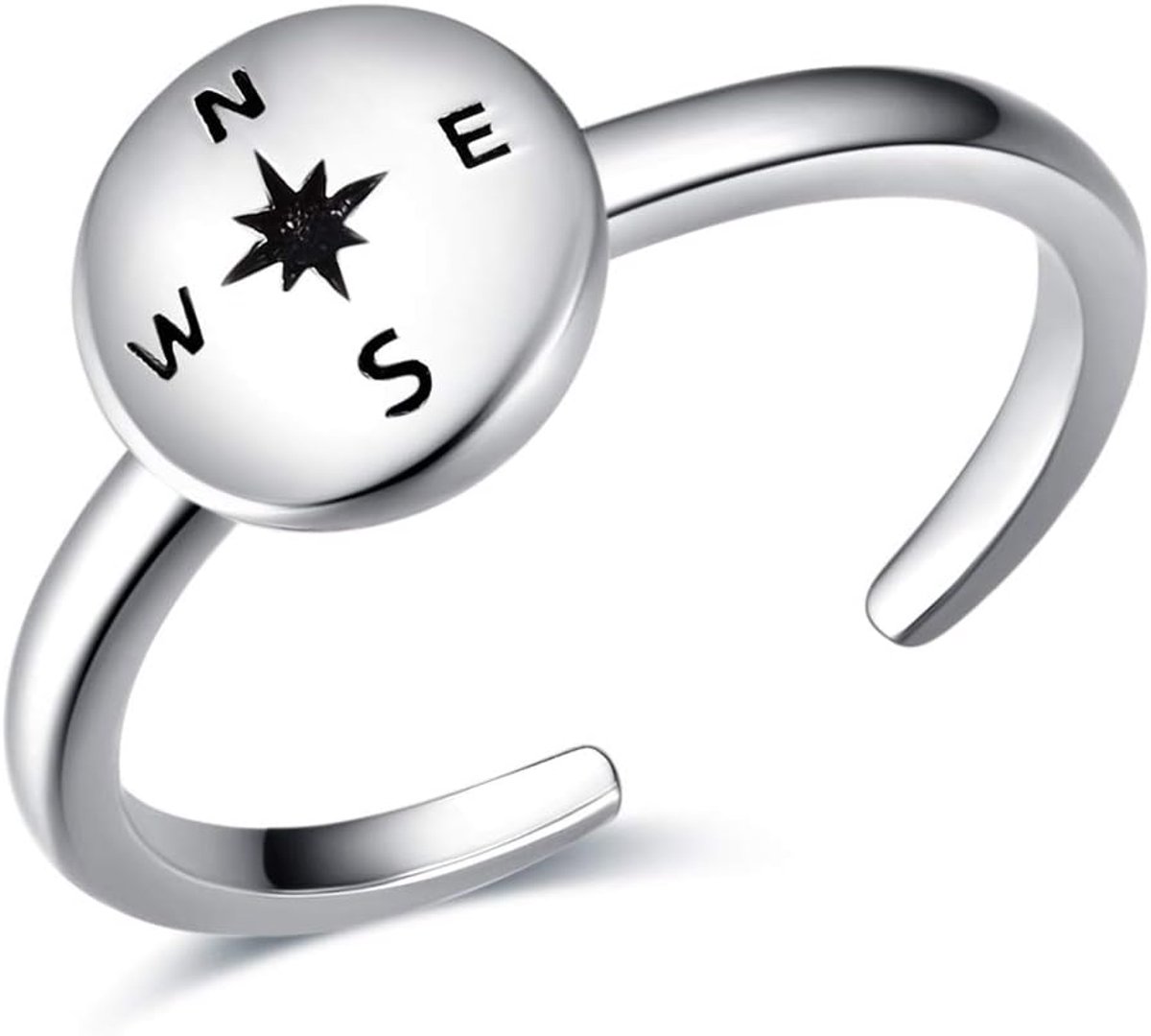 ring voor vrouwen, sterling zilver, open ring, sieraden, verjaardagscadeaus