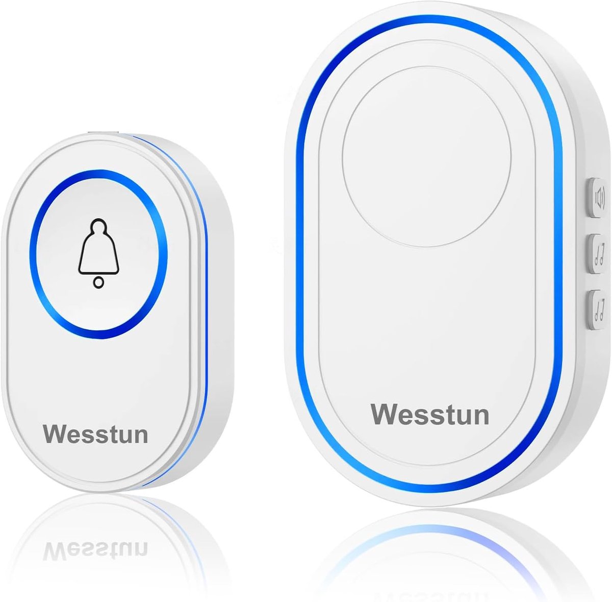 Draadloze Deurbel met 150m Bereik, 39 Melodieën en IP67 Waterdicht