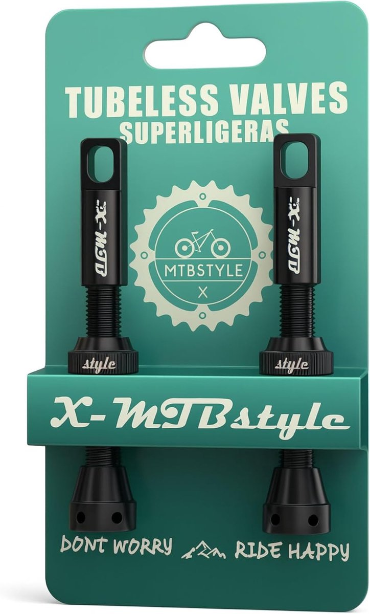 SnelShoppen - Presta Ventielen voor Mountainbike, Wegfiets, E-Bike, Gravel, BMX, Tubeless Fietsen Set (44 mm) Zwart - Hoogwaardige CNC Aluminium, Univ