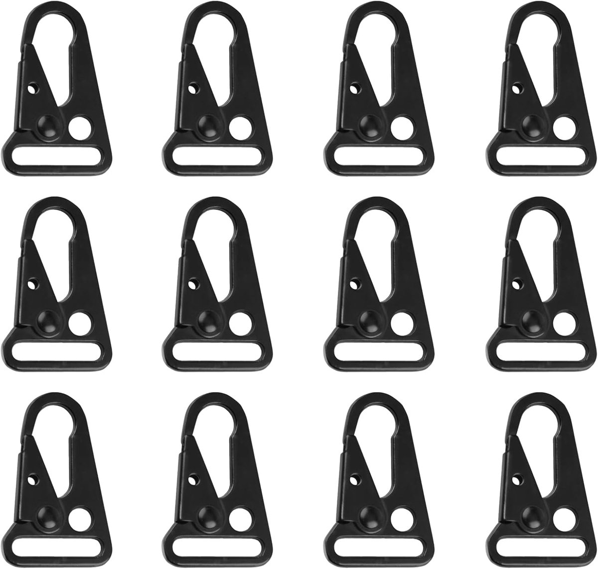 Tactische Gear Clips Vergrote Mond Clip Haken Tactische Gear Karabijnhaak Metalen Sleutelhanger Gesp Hang Gesp Sling Clips voor Rugzak Buitenshuis Activiteit Dagelijks Gebruik