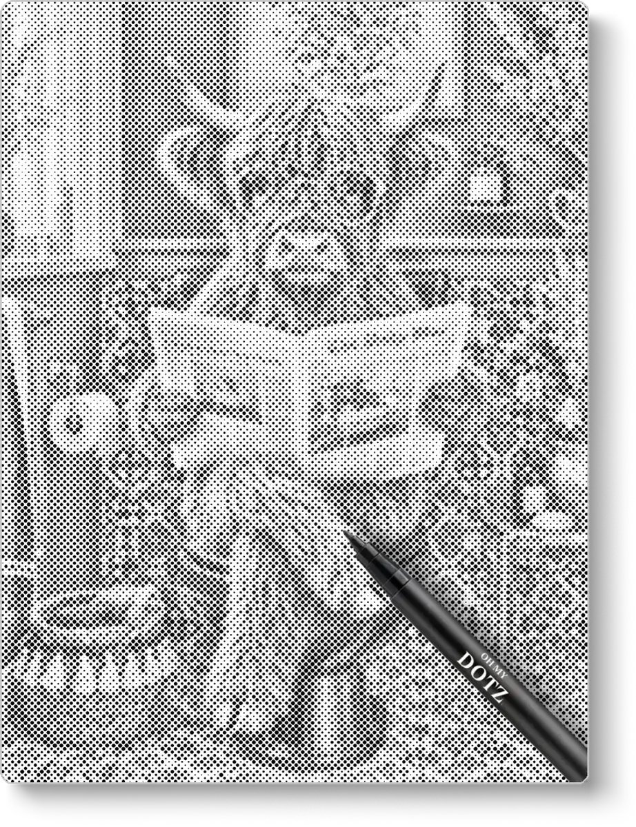 Hooglander op het toilet | Dot painting | 50x60cm  Meest gekozen | Dot painting | Oh My Dotz | Dots stippen | Diamond painting & Schilderen op nummer alternatief | Happy hobby