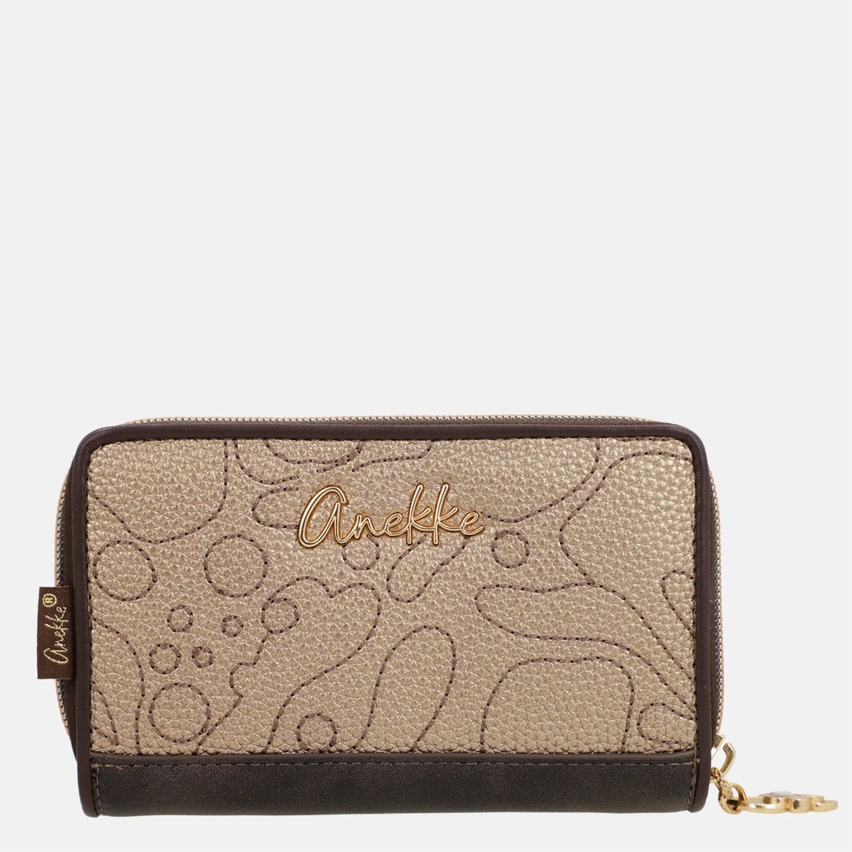 Anekke portemonnee Blossom RFID Wallet Multicolor Taupe