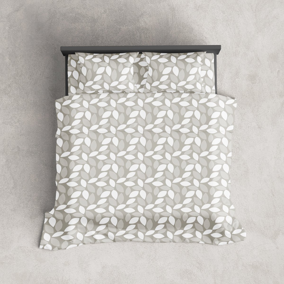 Lakenset 100% Katoen Premium - Plat bovenlaken met onderlaken - XL 180 Hoeslaken - BladV2 Taupe