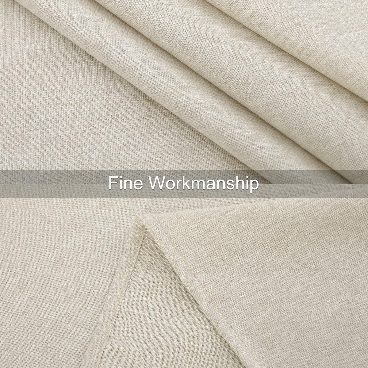 Omgoods - Tafelkleed met Linnen Look 140 x 220 cm Waterafstotend