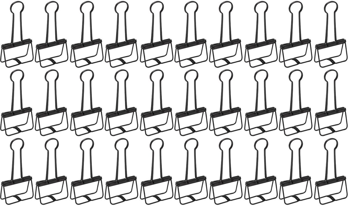 Omgoods - Metalen Draad Binderclips Set van 30 Stuks voor Kantoor en School