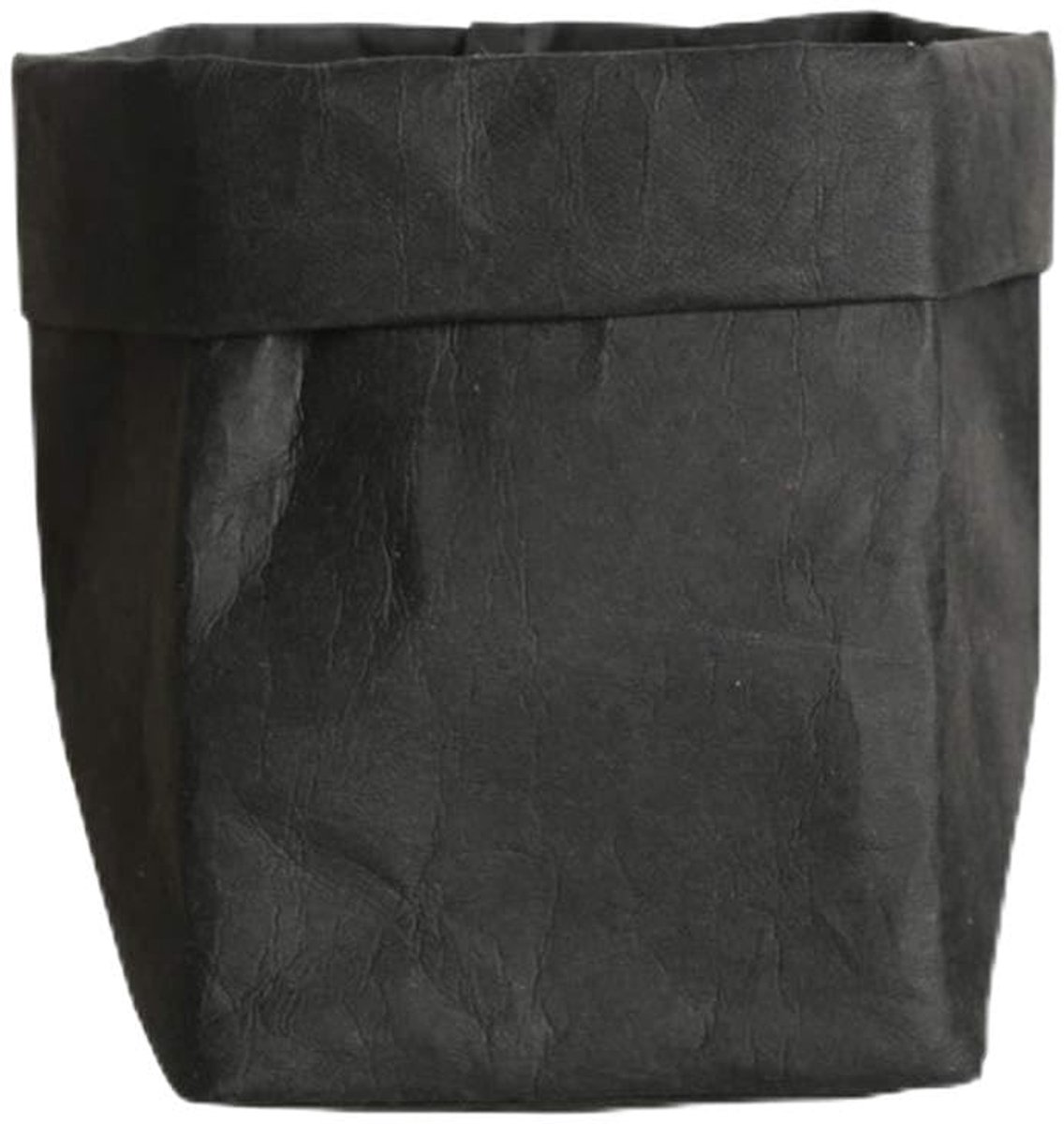 Omgoods - Herbruikbare Kraft Papieren Potten voor Planten - Wasbare Bloempotzakken, 2XL, Zwart
