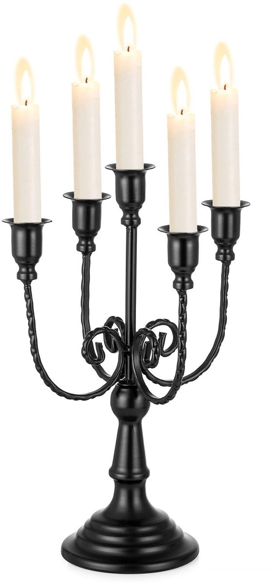 Omgoods - Vintage 5-Arms Kaarsenhouder van Metaal