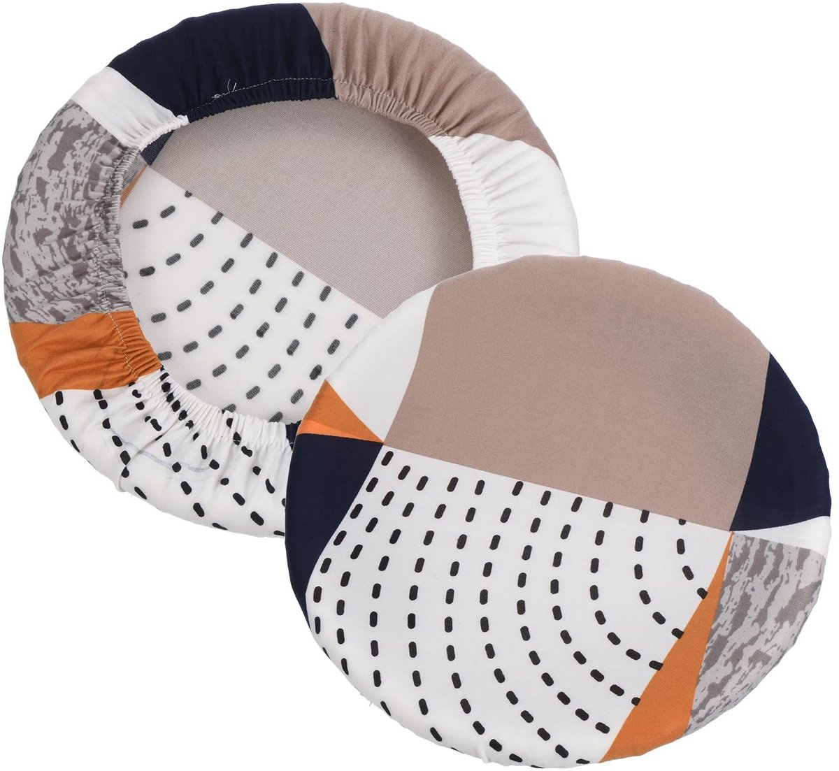 Omgoods - Wasbare Ronde Barkrukhoes, 2 Stuks