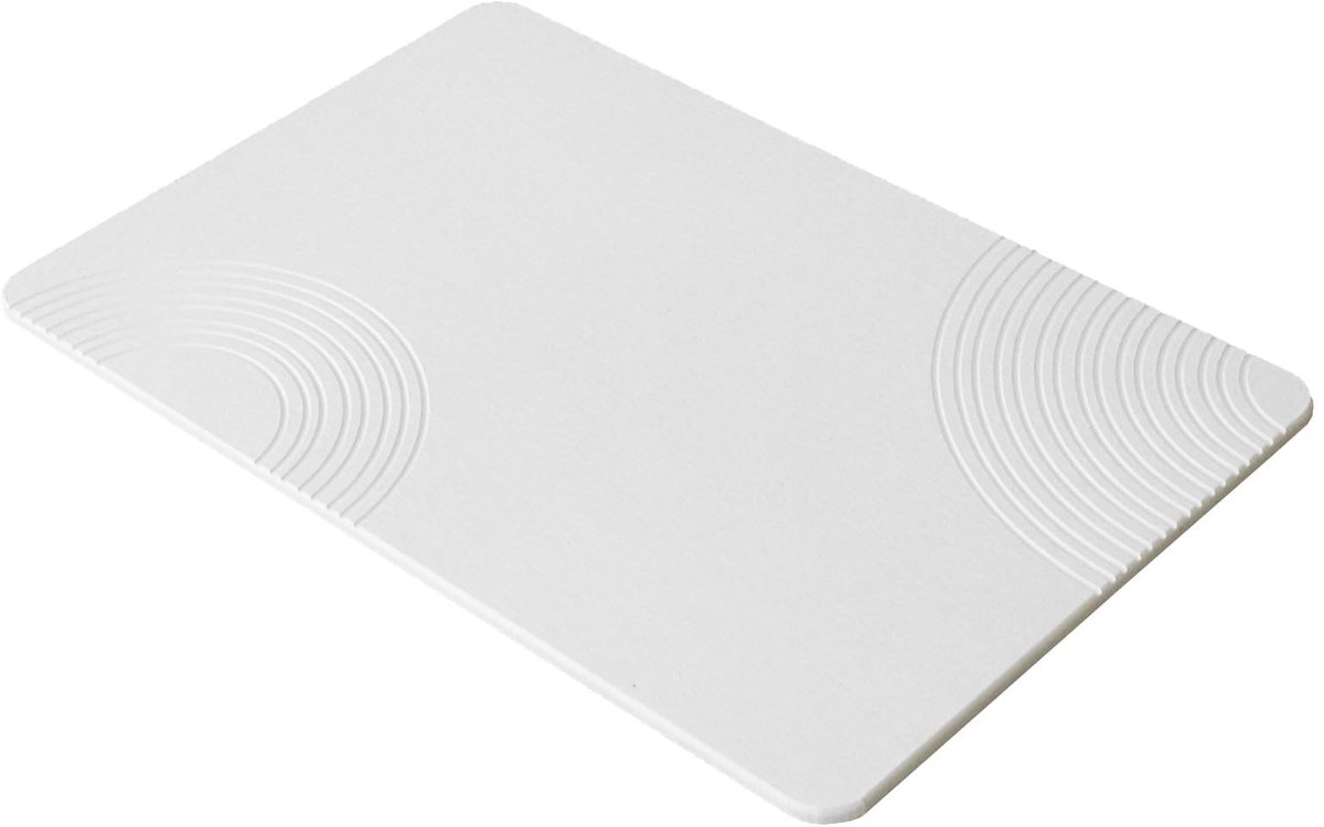 Omgoods - Antislip Badmat van Diatomiet met Grijze Afwerking, 60 x 40 cm