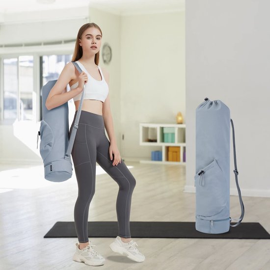 Omgoods - Grote Yoga Mat Tas met Verstelbare Draagriem - Inclusief Fleshouder en Wet Pocket van Omgoods — afbeelding 2