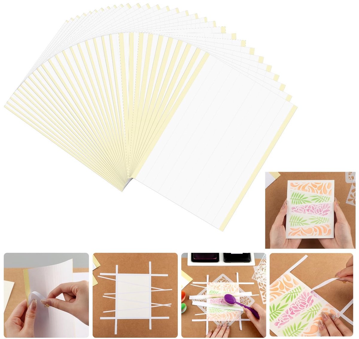 Omgoods - 30 Stuks Zelfklevende Maskerstrips voor Precisie Schilderen