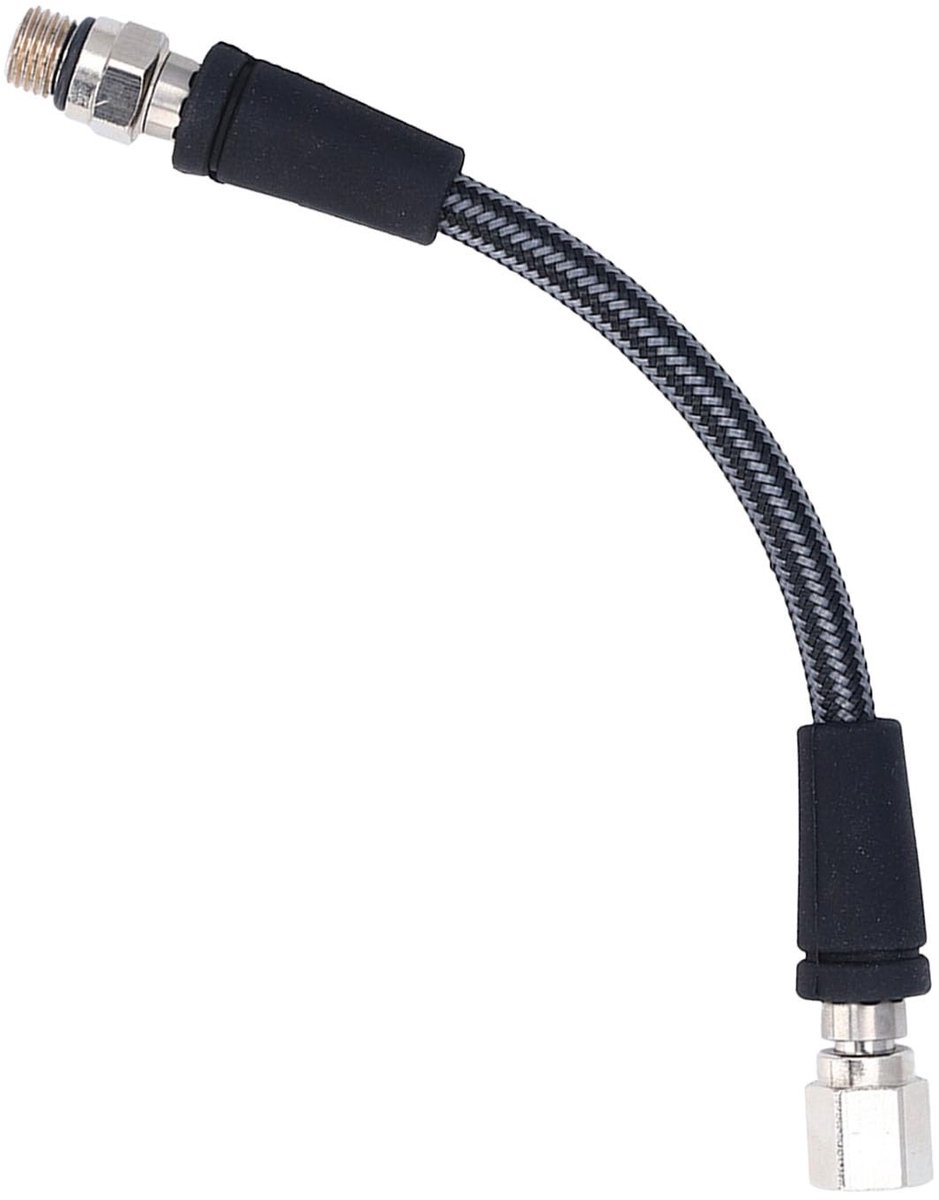 Omgoods - Hogedrukslang - Flexibele Gevlochten Slang - Professioneel Duiken - 15 cm - HP-regelaarslang - Geschikt voor Duikers - Gevlochten Koolsto...