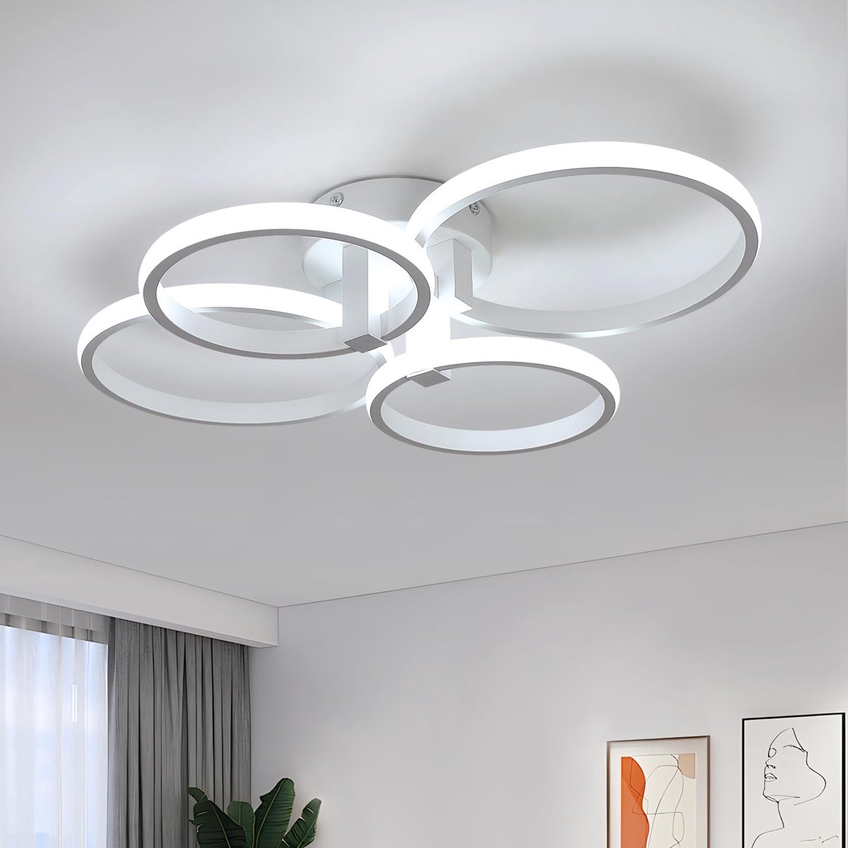 Omgoods - Moderne LED Plafondlamp 56W voor Diverse Ruimtes