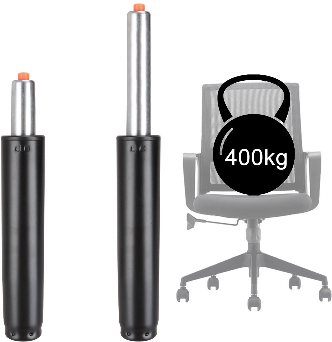 Omgoods - Set van 2 Gasveren voor Kantoorstoelen