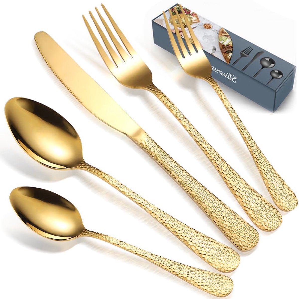 Omgoods - Gouden Bestekset - 30-delig Bestek voor 6 Personen