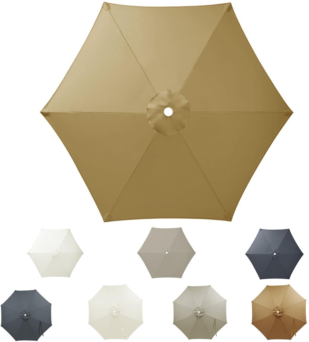 Omgoods - Vervangende Parasolhoes 3m met UV Bescherming