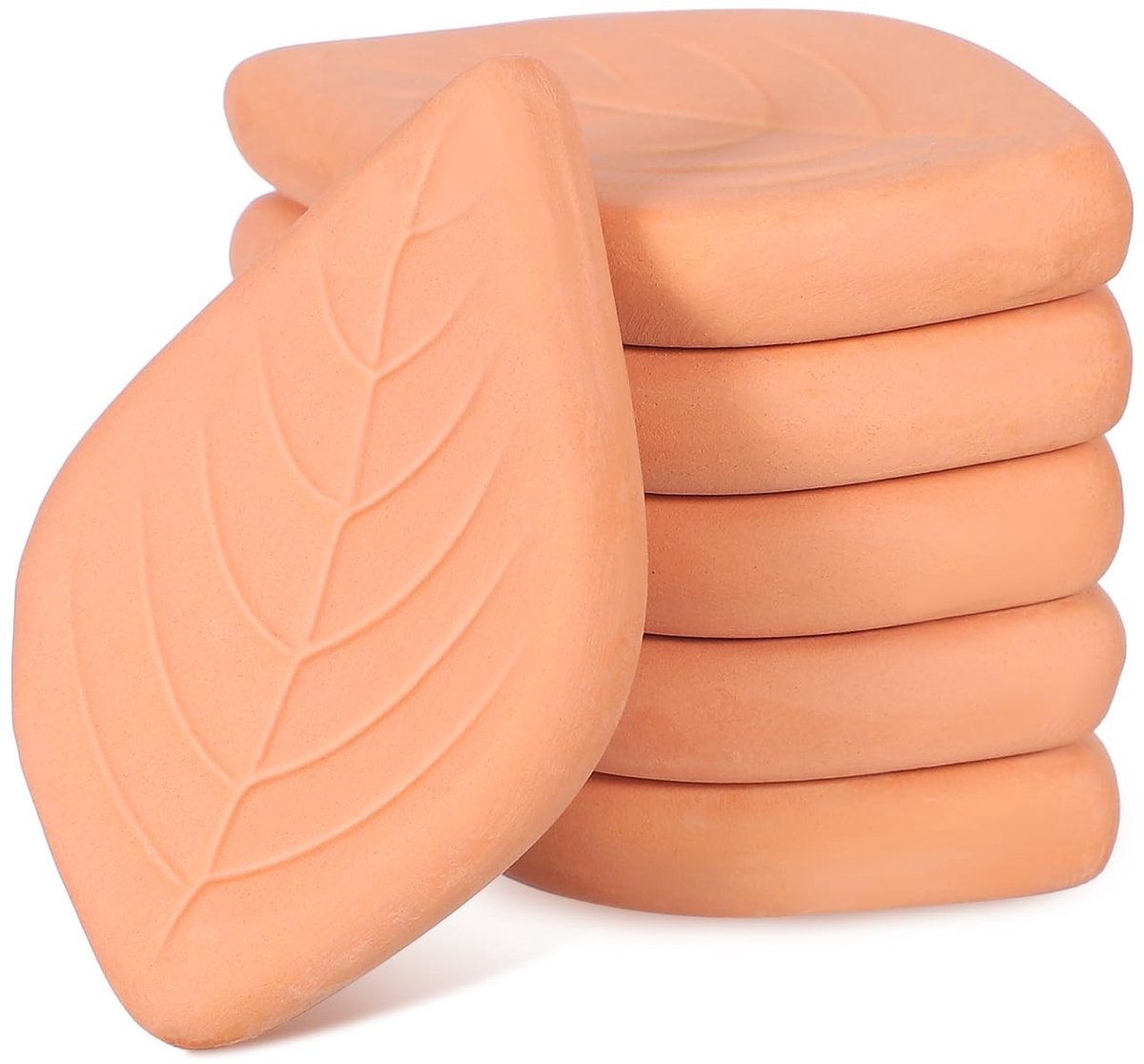 Omgoods- Suikerbewaarders Set van 6 - Terracotta Suikerbewaarder - Voedselcontainer - Vochtabsorberend - Decoratief Ontwerp - Houdt Suiker Zacht en Droog - Voedselbewaarmiddel
