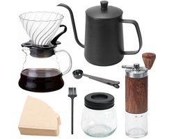 Omgoods - Handfilter Koffiezetset met Walnoot Kraag