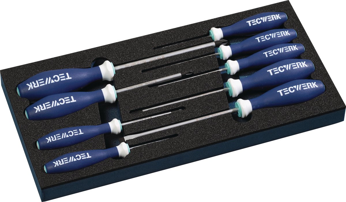 Gereedschapsmodule 9-delig.1/3-module sleuf 2,5-6,5/PH0-3 TECWERK