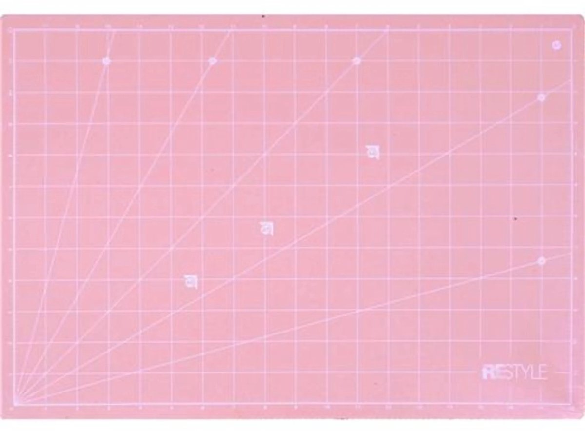 ReStyle Snijmat A3 zelfhelend 33x48cmx1,6mm dubbelzijdig cm / inch rose