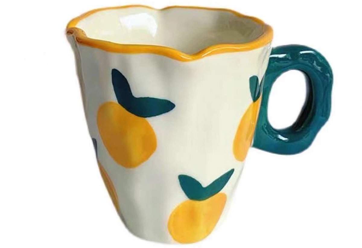 Omgoods - Handgeschilderde Keramische Koffiemok