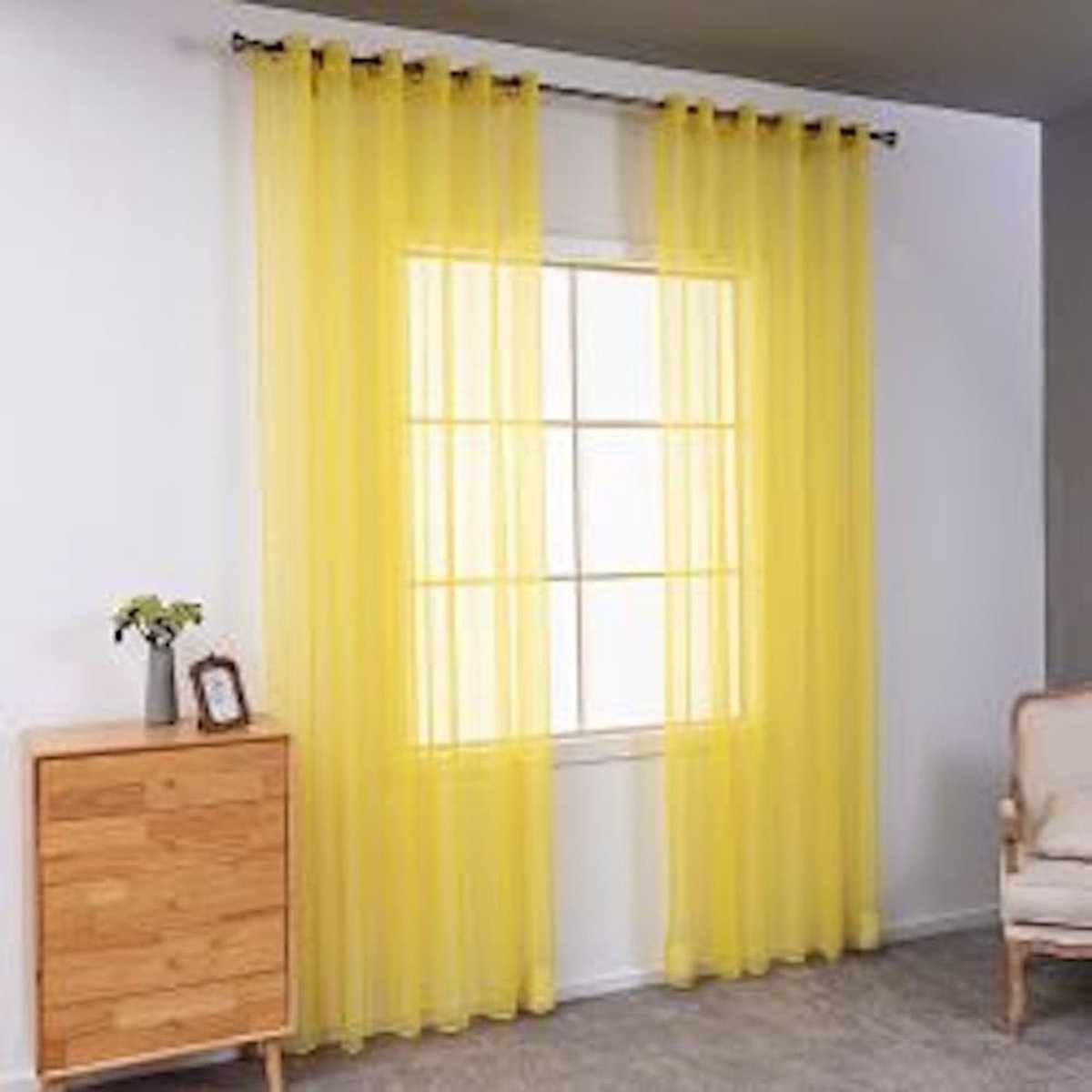 Omgoods- Gordijnen 2 Stuks - Verduisterend/Oogjesgordijnen - Lichtdoorlatend/Halftransparant - Polyester - 4 Maten Verkrijgbaar - Klantenservice 24/7 - Raamdecoratie