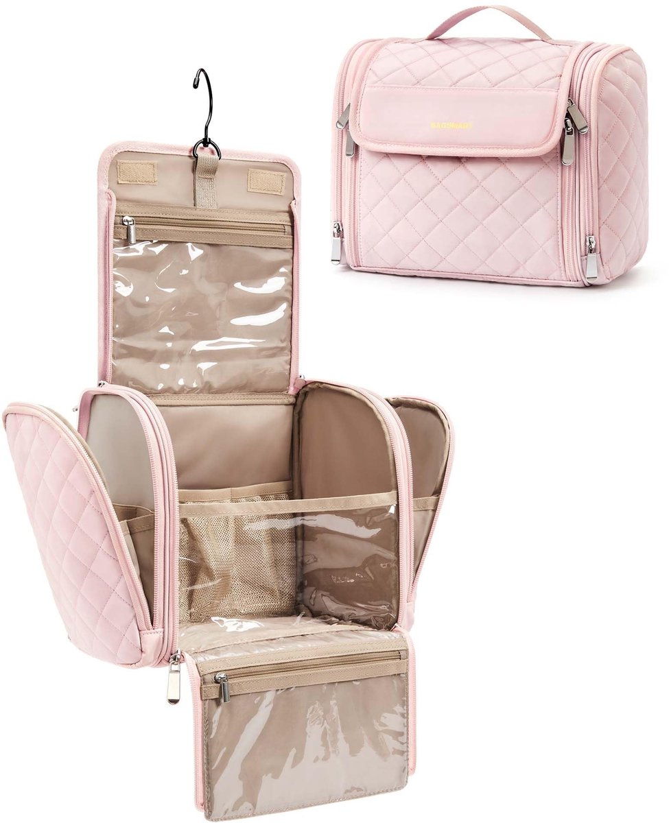 Omgoods - Toilettas voor Vrouwen - Hangende Cosmetica Organizer (Roze)