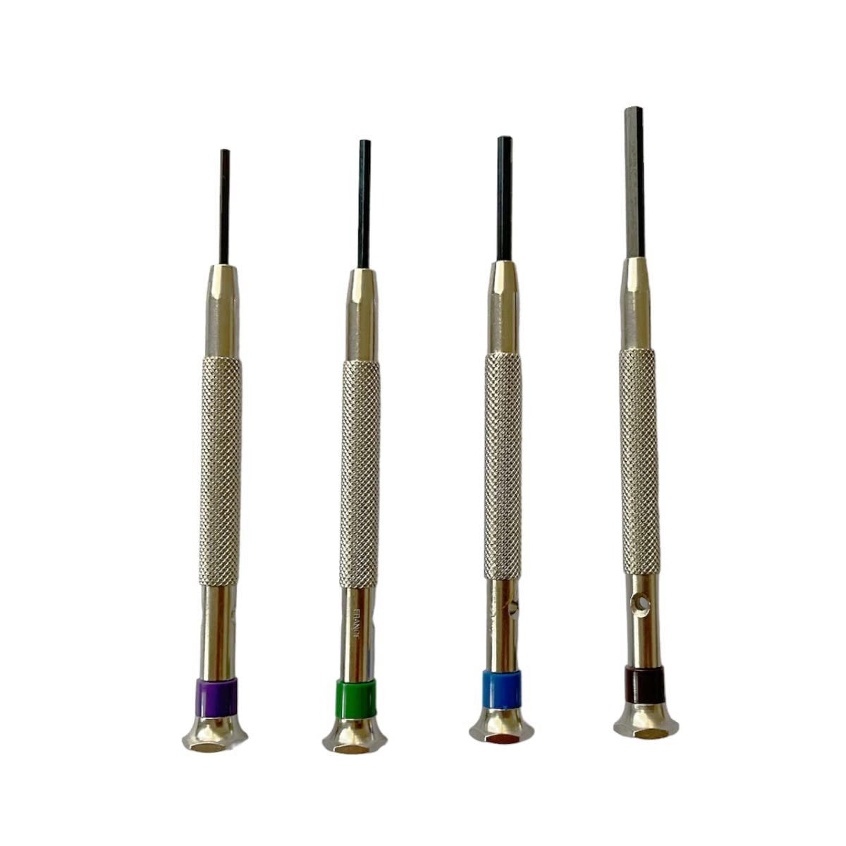 Omgoods - Set van 4 Schroevendraaiers met Zeskantkop voor Horloges en Telefoons