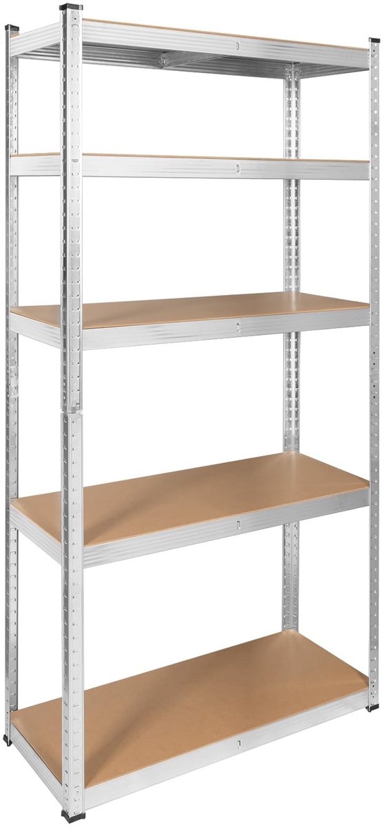 Omgoods - Metalen Magazine Rek 180 x 90 x 40 cm met 5 Planken
