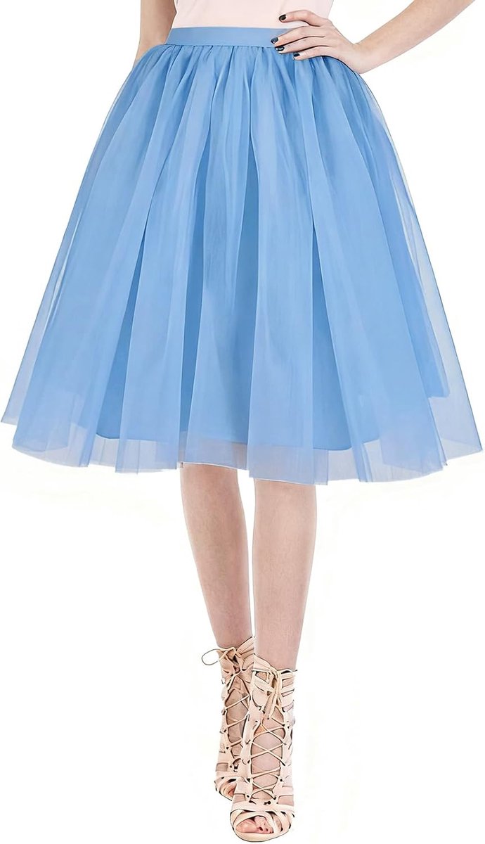 Korte tutu-rok voor dames, baldansrok, retrostijl, ballet, dans, kleurrijke tutu-rok, gelaagde tutu-rok, mesh-tutu-rok voor meisjes en vrouwen, dans, party, cosplay, verjaardag
