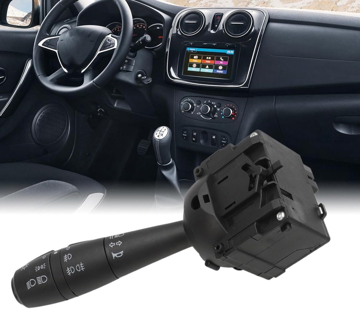 Stuurkolomschakelaar Knipperlichtschakelaar 8201167988 255405056R voor Dacia Dokker Duster Logan Lodgy Sandero Clio