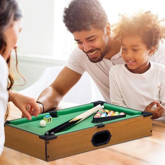 Mini Biljart Tafel - Pooltafel Spel - Ontspanning en Plezier - Compleet met Accessoires — afbeelding 2